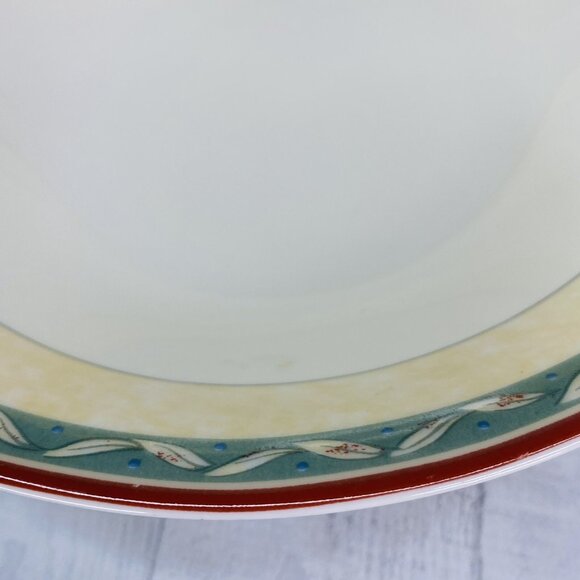 PTS international Interiors PROVENCE Fruit Leaves Porcelain Round Serving Bowl - Picture 16 of 16